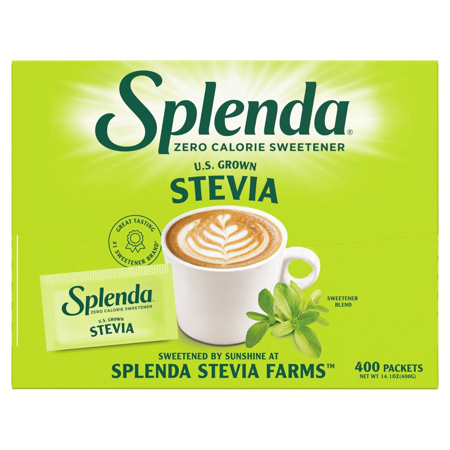 Splenda Stevia Zero Calorie Sweetener, 400 count, 14.1 oz