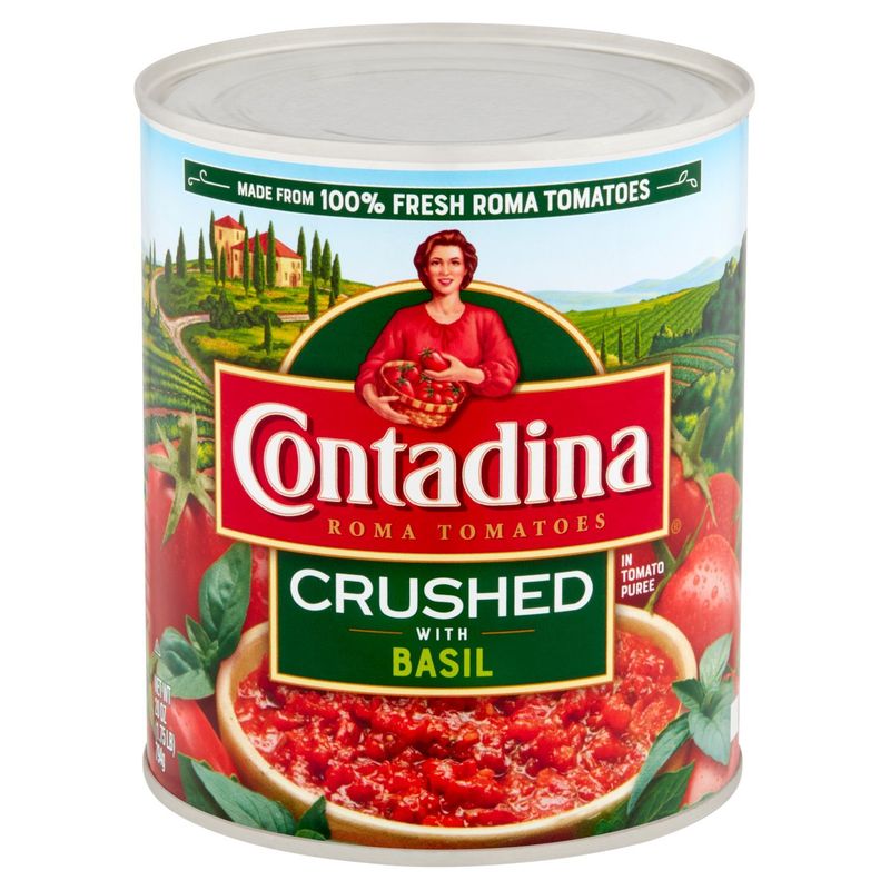 Contadina Crushed Roma Tomatoes with Basil in Tomato Puree, 28 oz