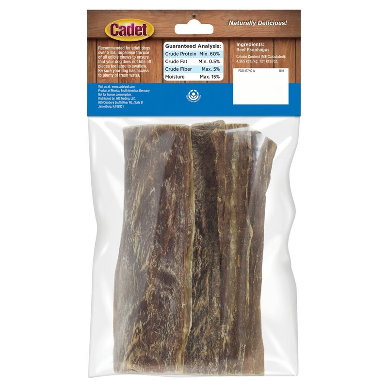 Cadet 100% Beef Strips Premium Dog Treats, Medium, 4 count, 1.4 oz