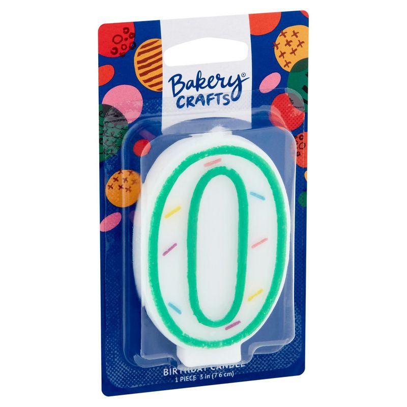 Bakery Crafts 0 Birthday Candle