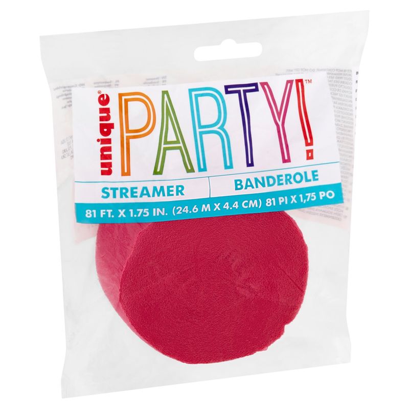 Unique Party! Hot Pink Streamer