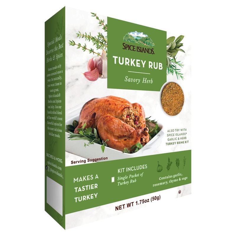 Spice Islands Savory Herb Turkey Rub Kit, 1.75 oz