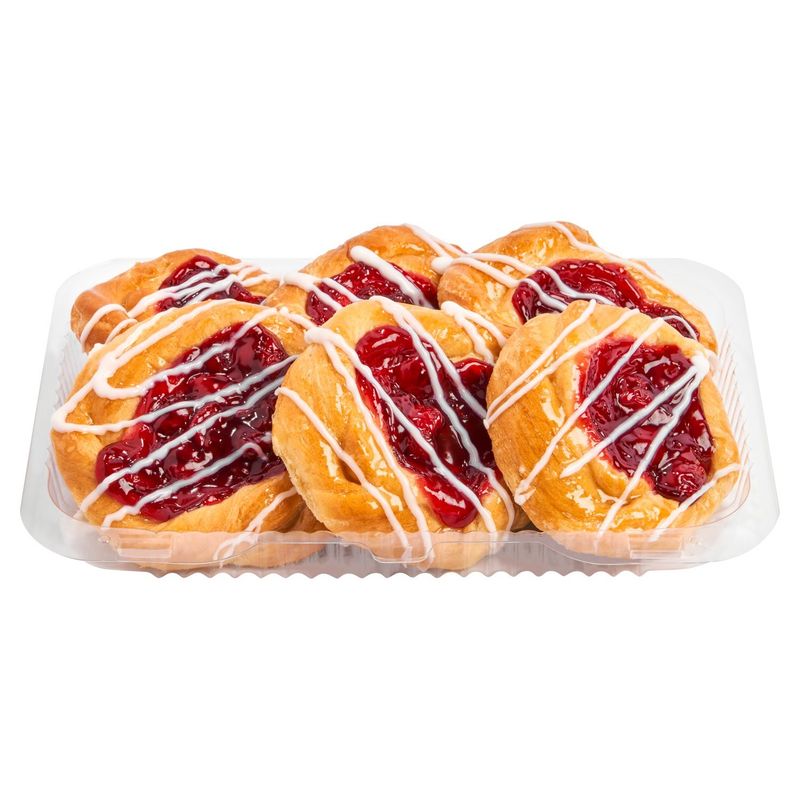 Mini Cherry Snail Danish, 6 Pack