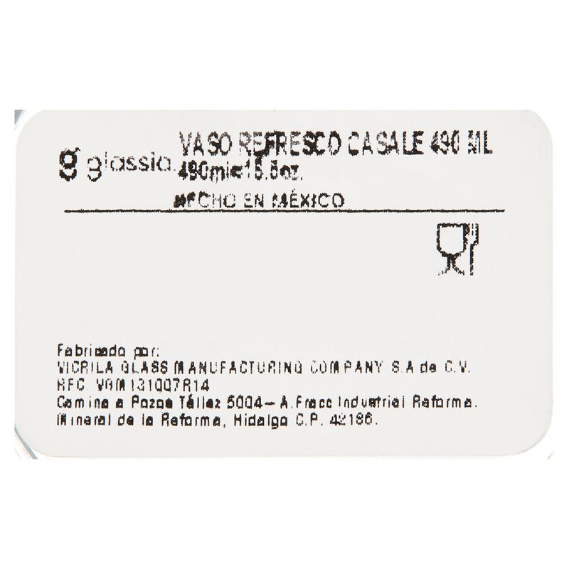490 ml Casale Soft Drink Glass