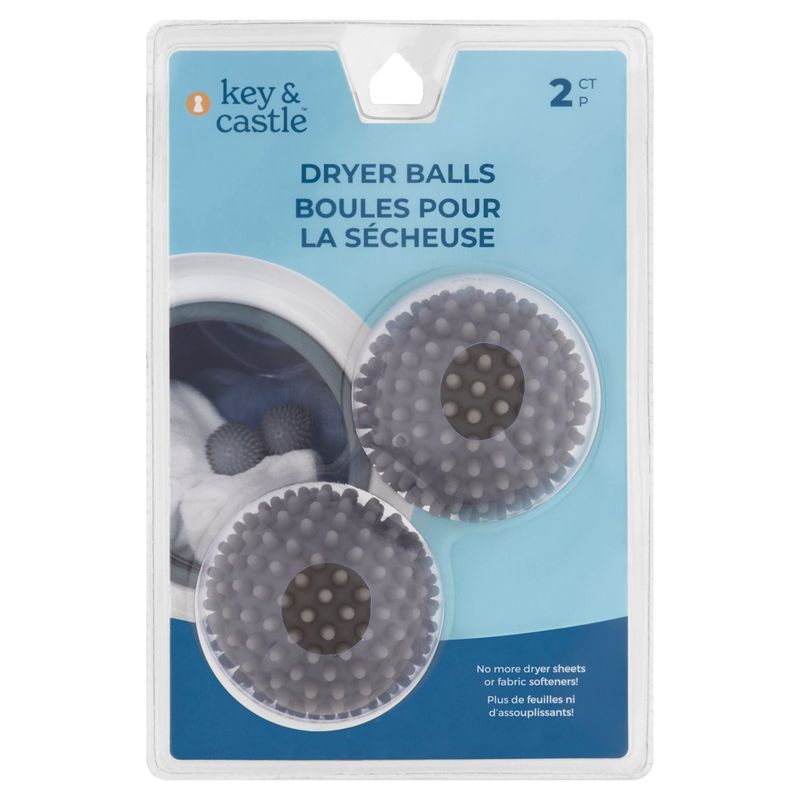Key &amp; Castle Dryer Balls, 2 count