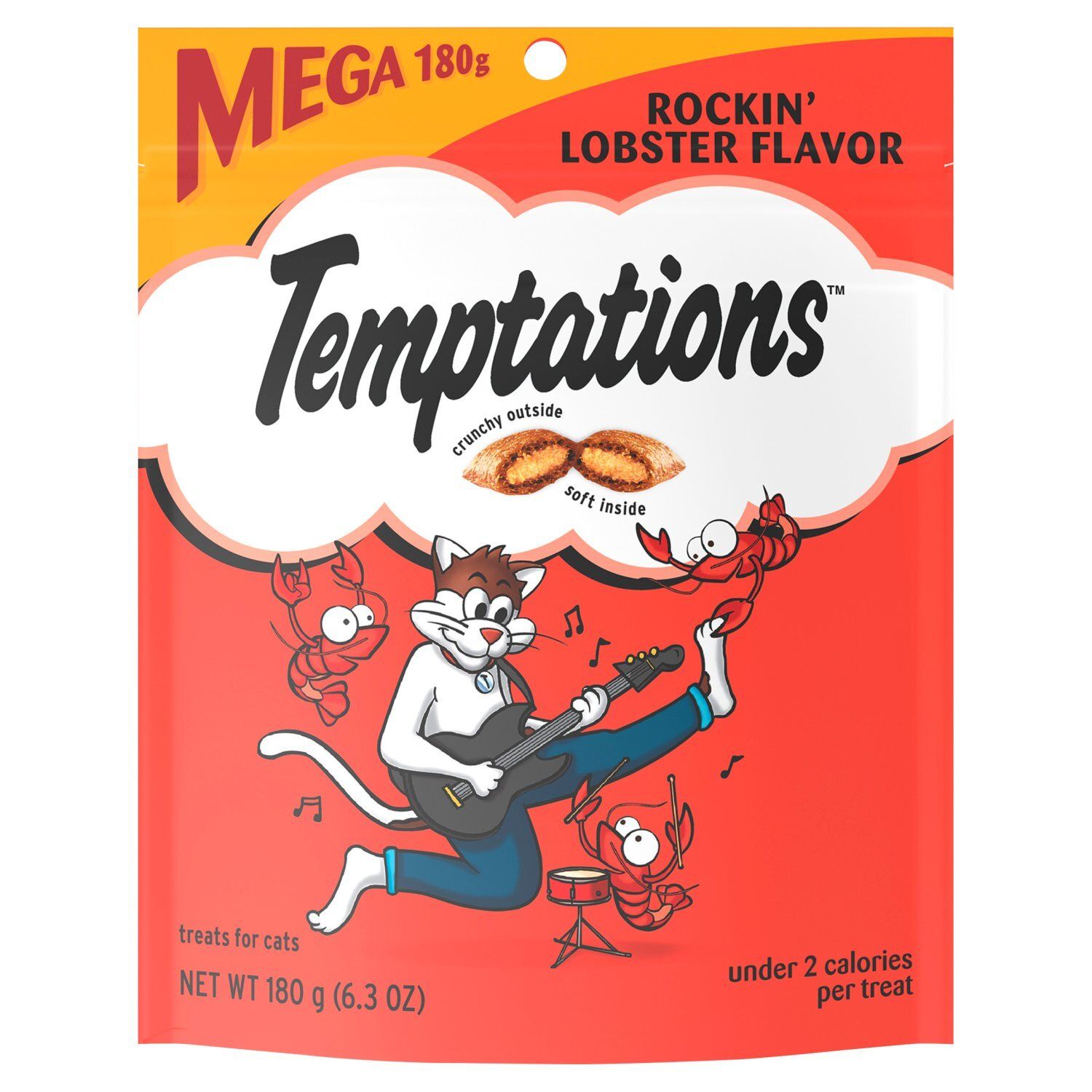 Temptations Rockin' Lobster Flavor Treats for Cats, 6.3 oz