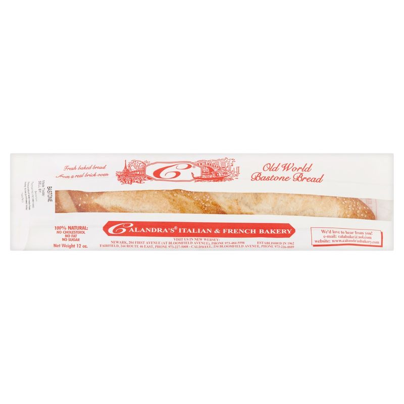 Calandra's Italian &amp; French Bakery Old World Bastone Bread, 12 oz