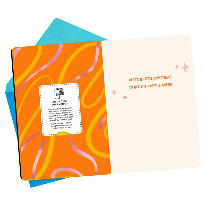 Hallmark and Venmo All-Occasion Card (Turn Up the Happy) for Birthdays, Graduations, Holidays
