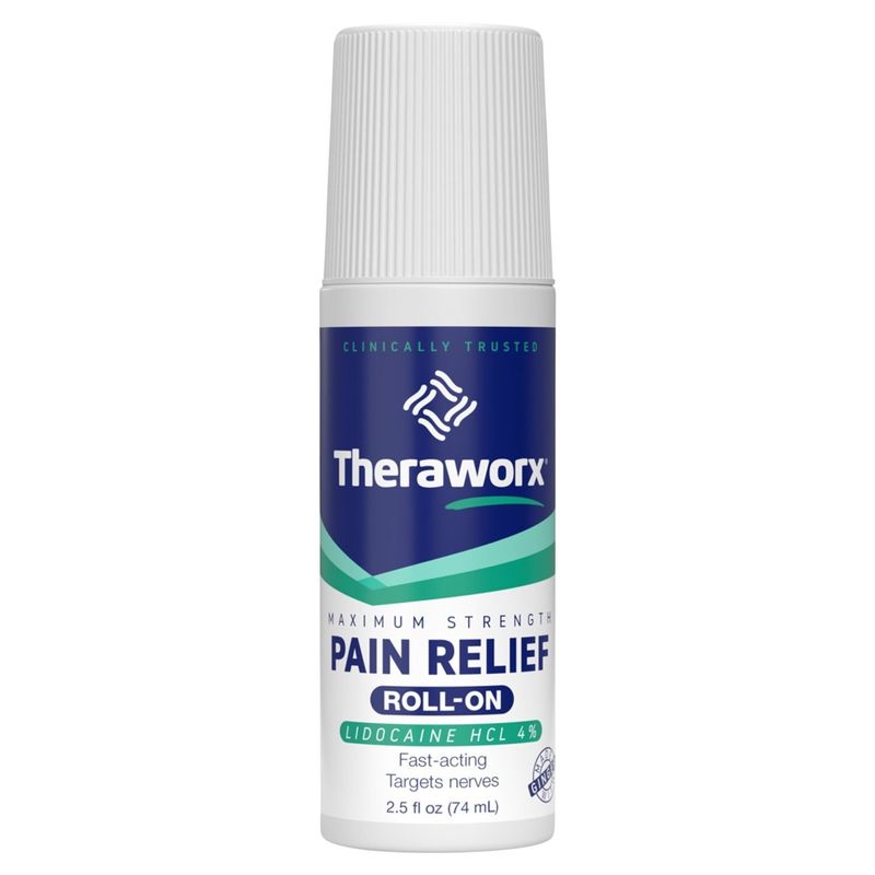 Theraworx Roll-On Maximum Strength Pain Relief, 2.5 fl oz