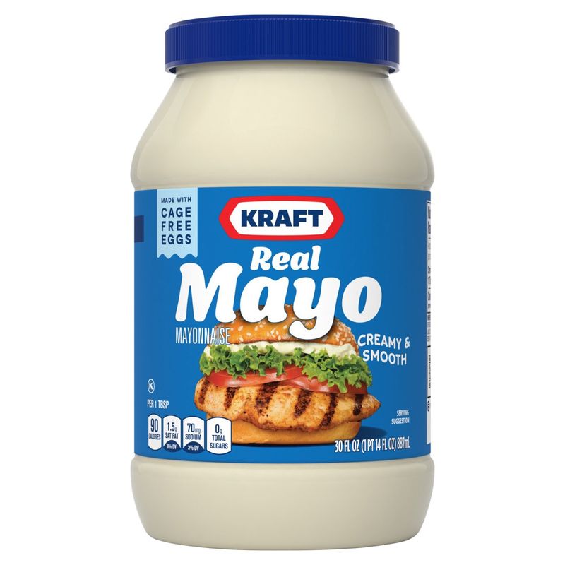 Kraft Creamy &amp; Smooth Real Mayo Mayonnaise, 30 fl oz