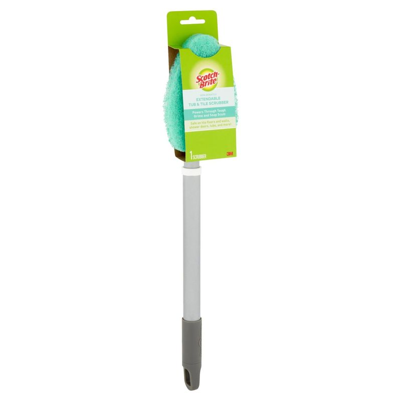 Scotch-Brite® Shower Scrubber, 1 Non-Scratch Scrubber and 1 Handle/Pack