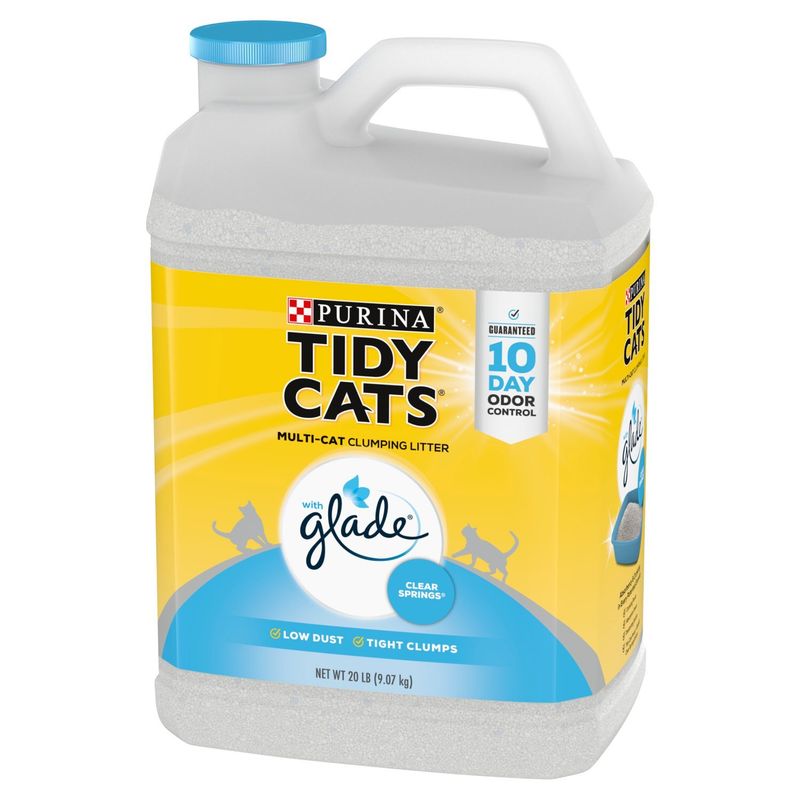 Purina Tidy Cats with Glade Clear Springs Multi-Cat Clumping Litter, 20 lb