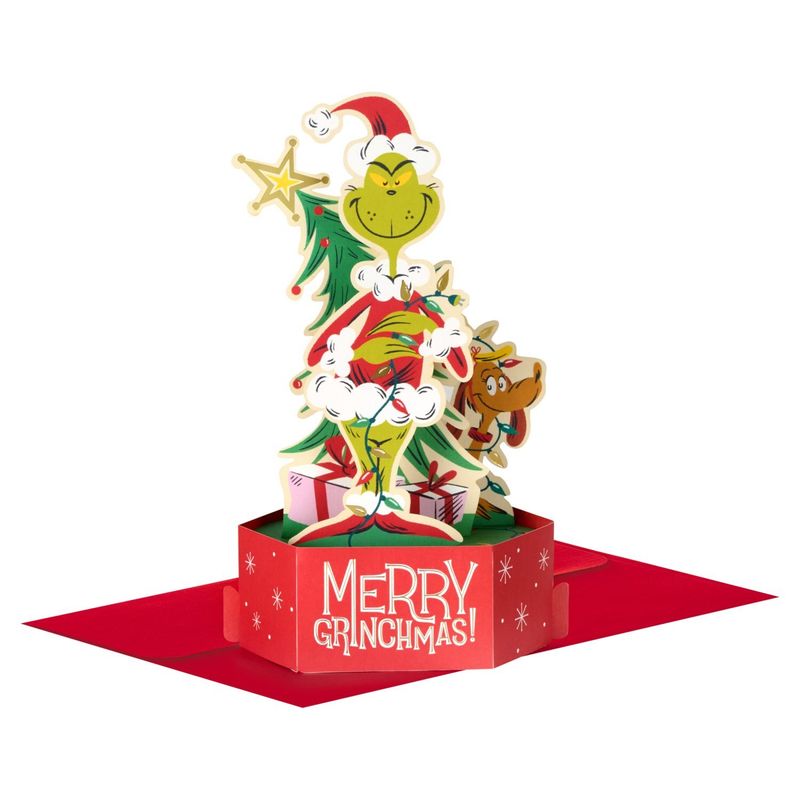 Hallmark Dr. Seuss Grinch Pop-Up Christmas Card (Merry Grinchmas)