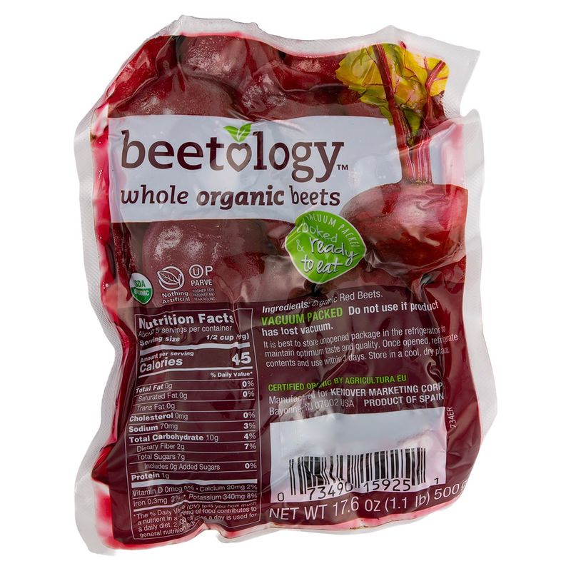 Beetology Whole Organic Beets, 17.6 oz