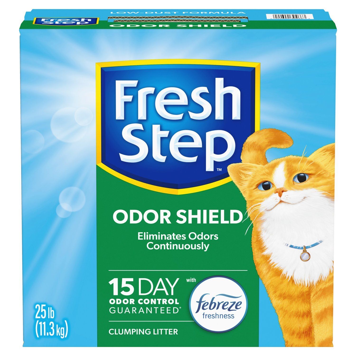Fresh Step Odor Shield Clumping Cat Litter, 25 lb