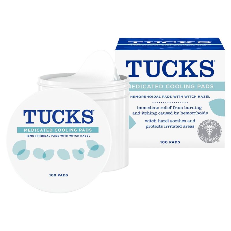 Tucks Medicated Cooling Pads, 100 count