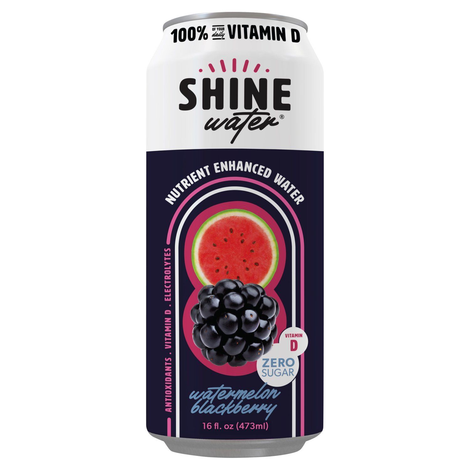 ShineWater Watermelon Blackberry Nutrient Enhanced Water, 16 fl oz