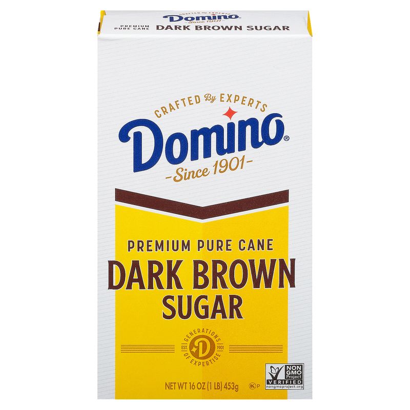 Domino Premium Pure Cane Dark Brown Sugar, 16 oz