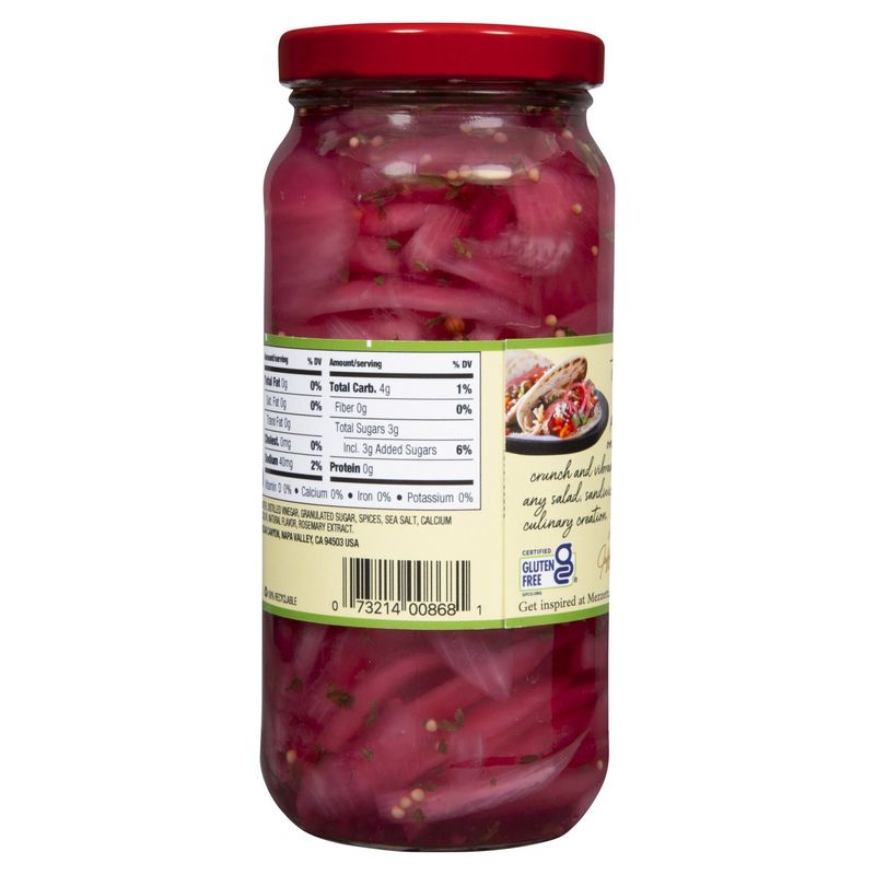 Mezzetta Sweet &amp; Tangy Pickled Red Onions, 16 fl oz