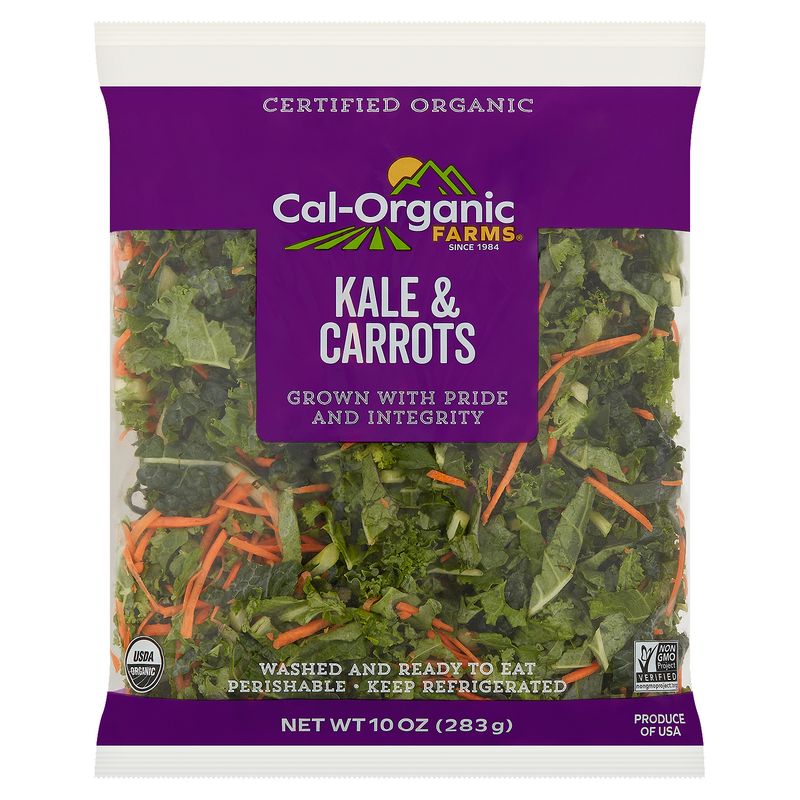 Cal-Organic Farms Kale &amp; Carrots, 10 oz bag