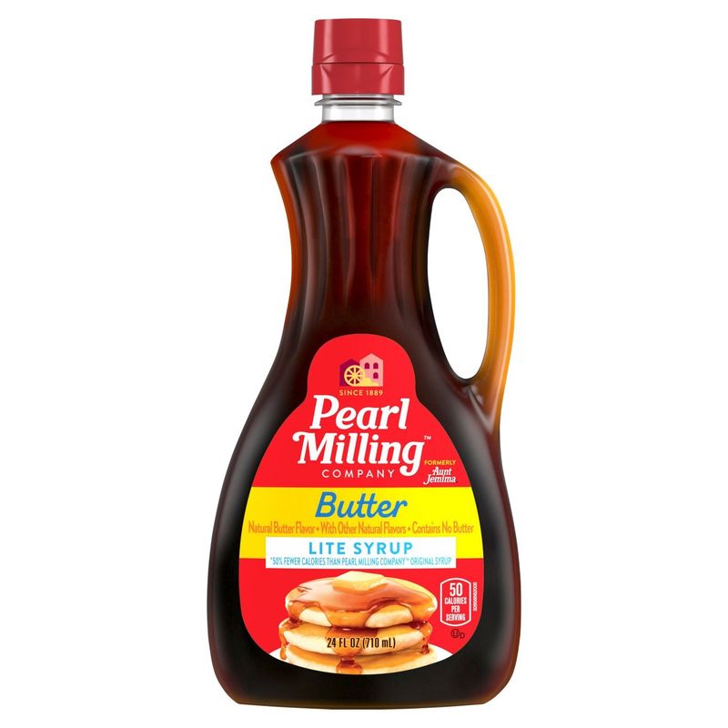 Pearl Milling Company Lite Natural Butter Flavor Syrup, 24 fl oz