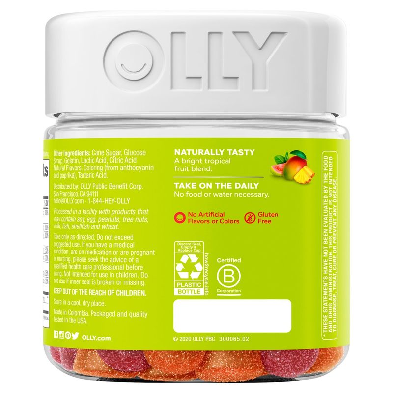 Olly Tropical Twist Multi + Probiotic Dietary Supplement, 70 count