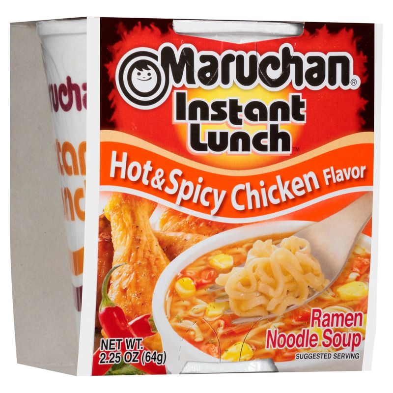 Maruchan Instant Lunch Hot &amp; Spicy Chicken Flavor Ramen Noodle Soup, 2.25 oz