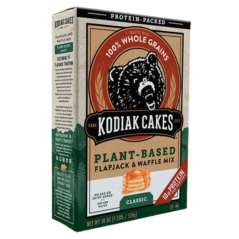 Kodiak Cakes Plant-Based Classic Flapjack &amp; Waffle Mix, 18 oz