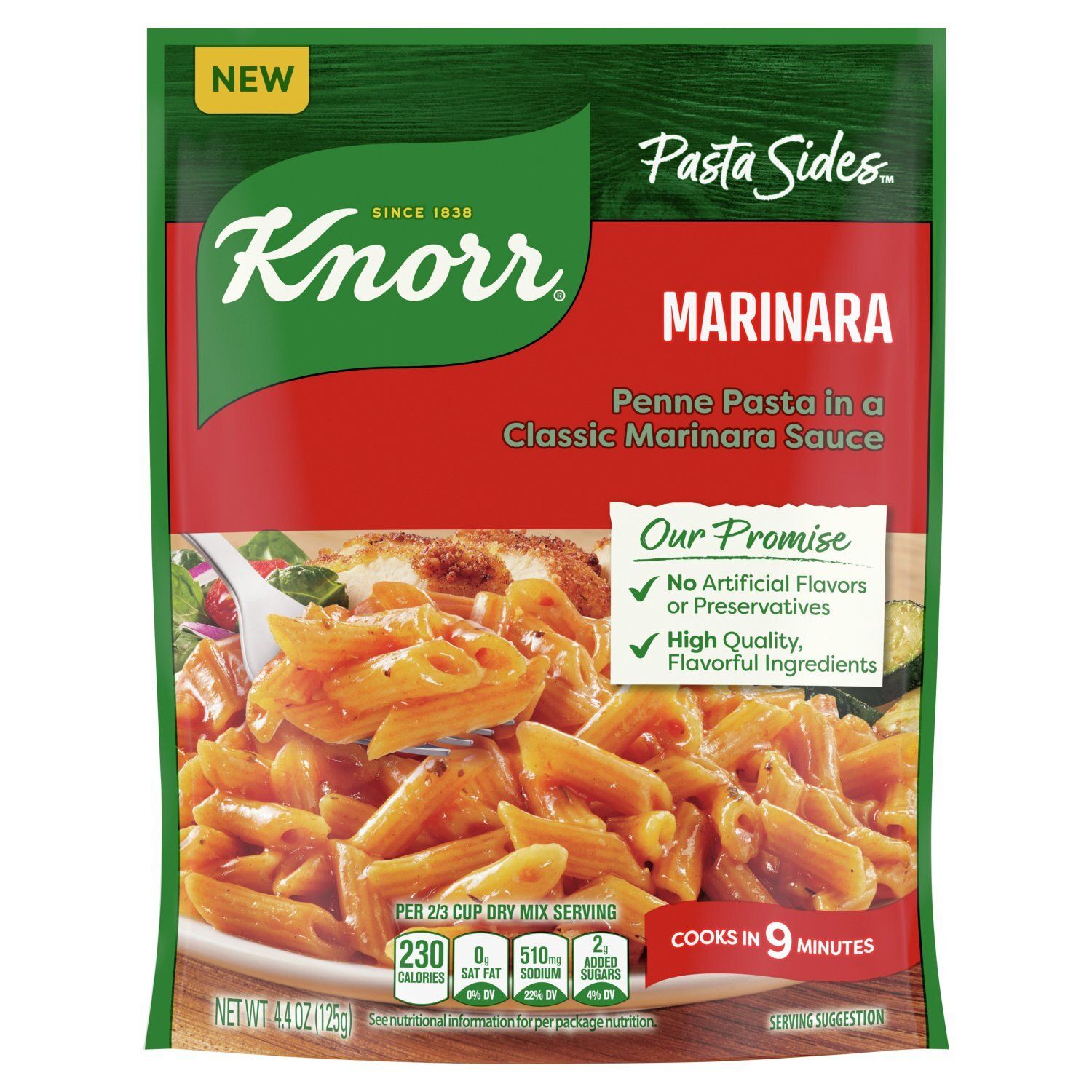 Knorr Pasta Sides Marinara Penne Pasta, 4.4 oz