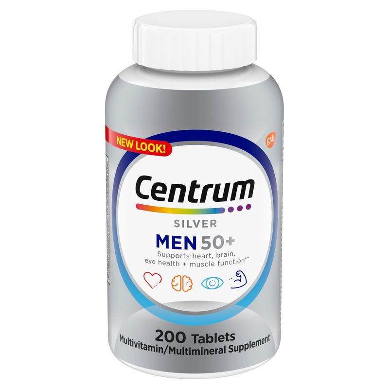Centrum Silver Multivitamin for Men, Multivitamin/Multimineral Supplement - 200 Count