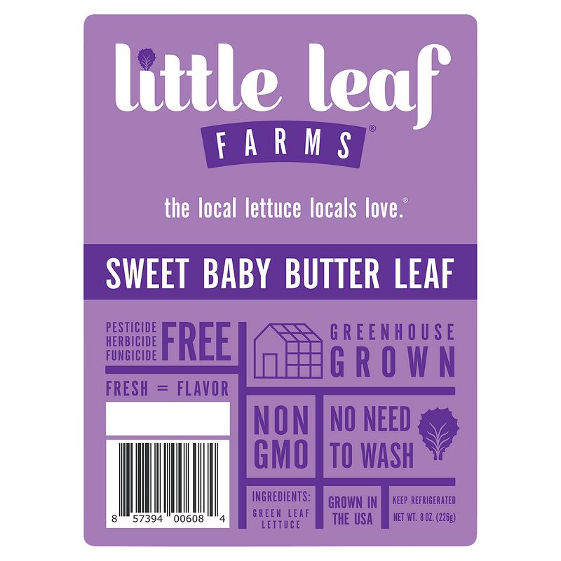 Little Leaf Farms Sweet Baby Butter Leaf, 8 oz