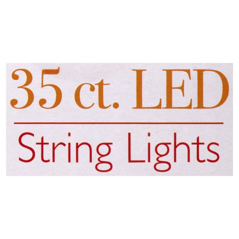 Happy Holidays Decorative LED String Lights, 35 count