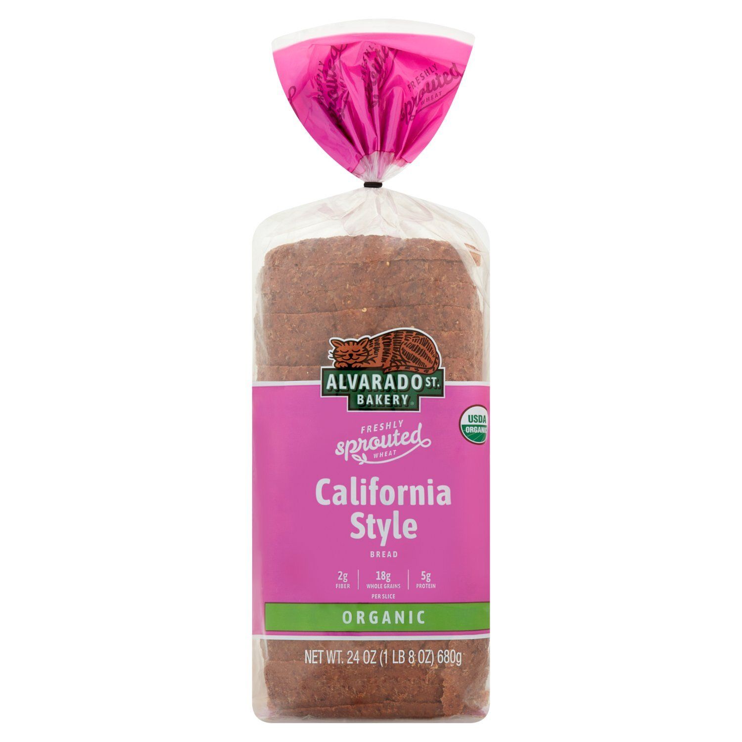 Alvarado St. Bakery Organic Freshly Sprouted Wheat California Style Bread, 24 oz