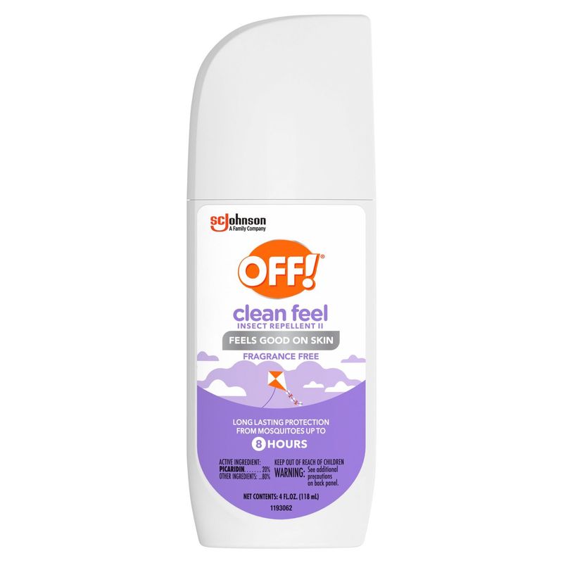 Off! Clean Feel Fragrance Free Insect Repellent II, 4 fl oz
