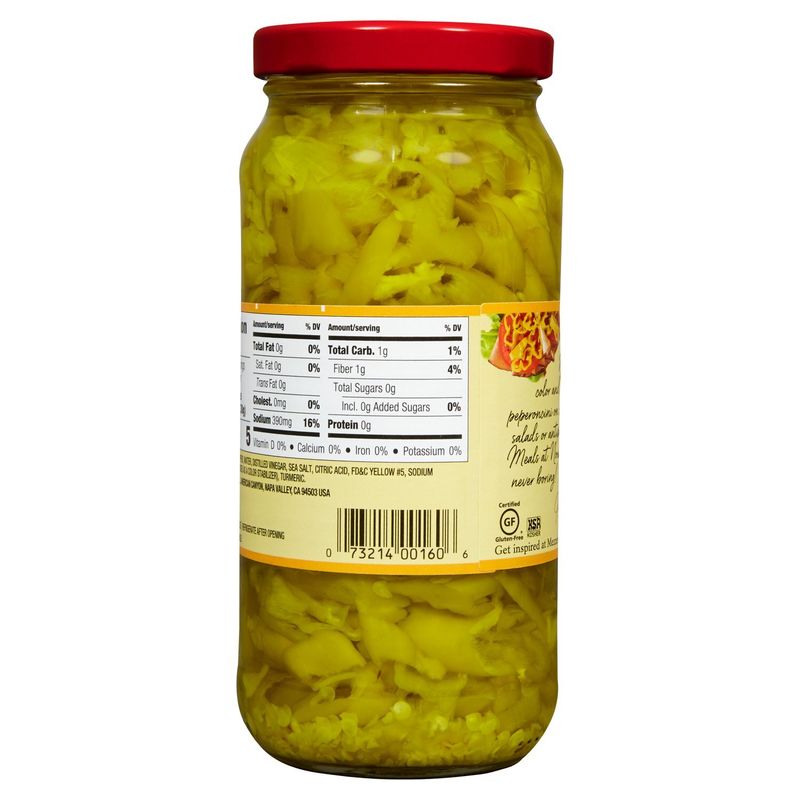 Mezzetta Sliced Golden Greek Peperoncini, 16 fl oz