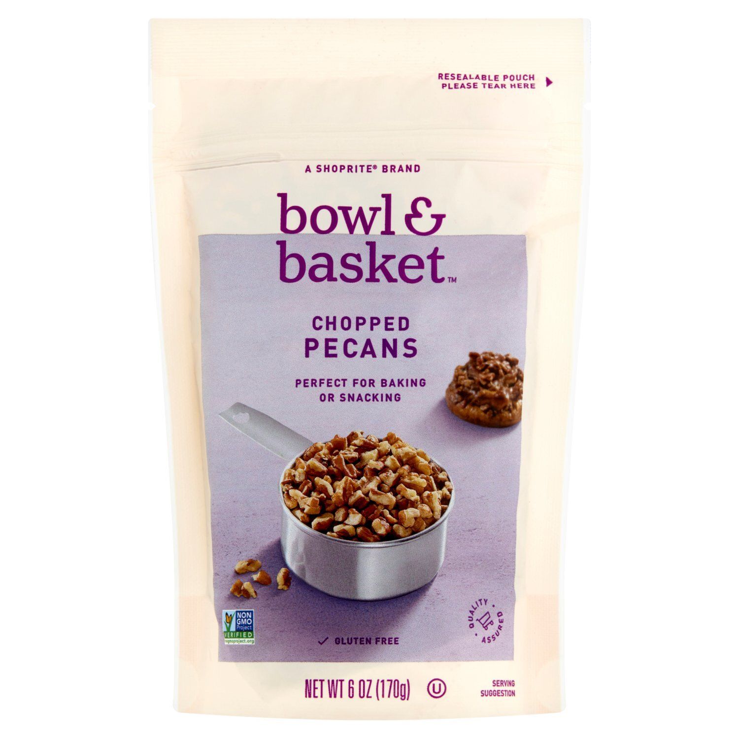 Bowl &amp; Basket Chopped Pecans, 6 oz