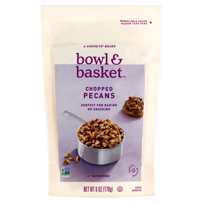 Bowl &amp; Basket Chopped Pecans, 6 oz