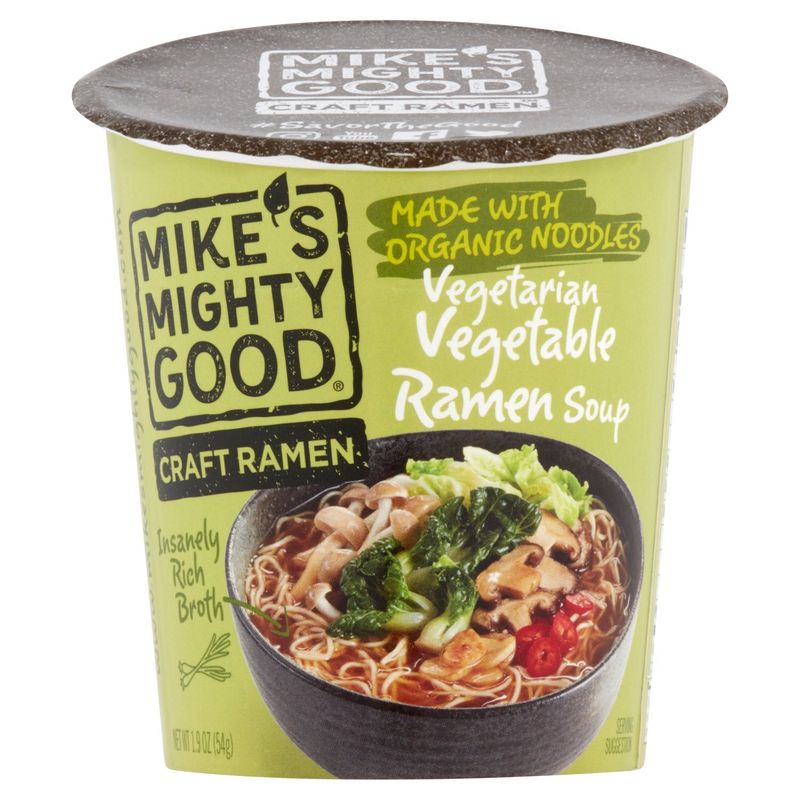 Mike's Mighty Good Craft Ramen Vegetarian Vegetable Ramen Soup, 1.9 oz