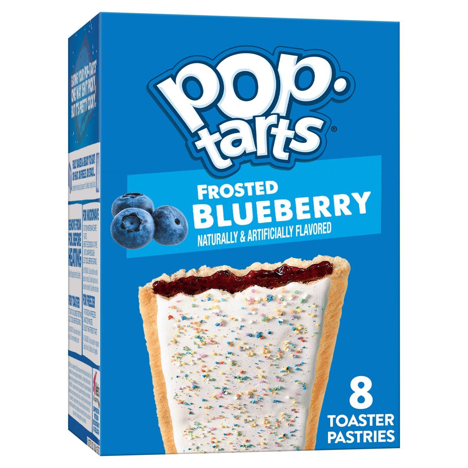 Pop-Tarts Frosted Blueberry Toaster Pastries, 8 count, 13.5 oz