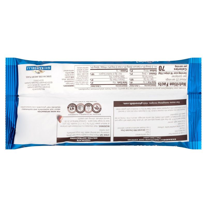 GHIRARDELLI Milk Chocolate Premium Baking Chips, Chocolate Chips for Baking, 11.5 OZ Bag