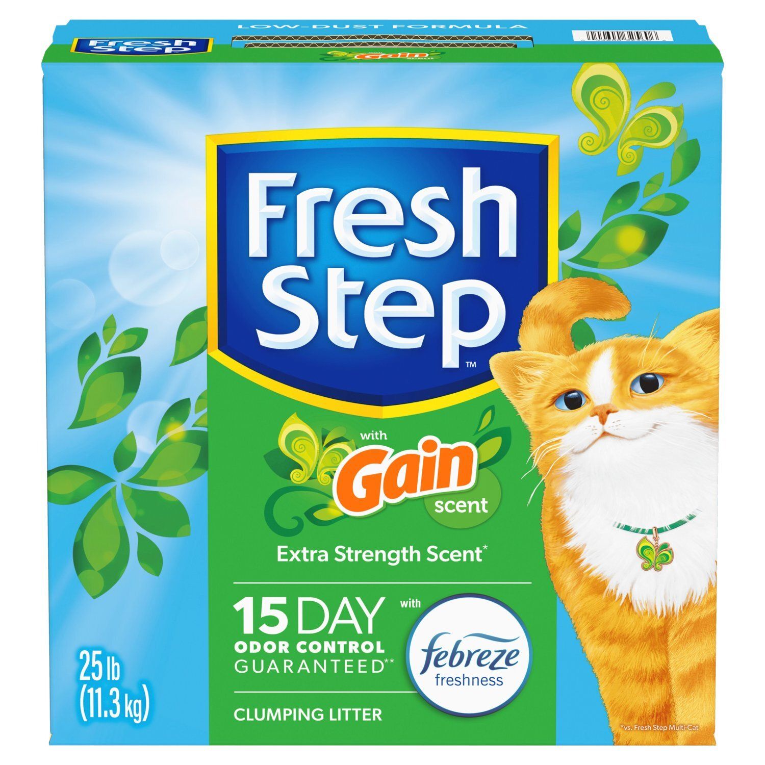 Fresh Step with Gain Scent Clumping Litter, 25 lb
