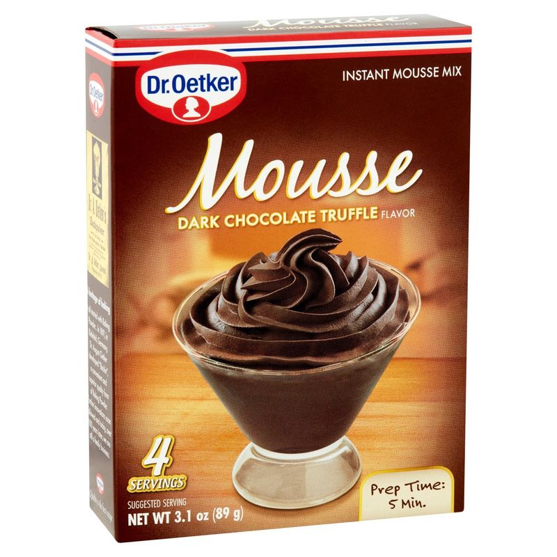 Dr. Oetker Dark Chocolate Truffle Flavor Instant Mousse Mix, 3.1 oz