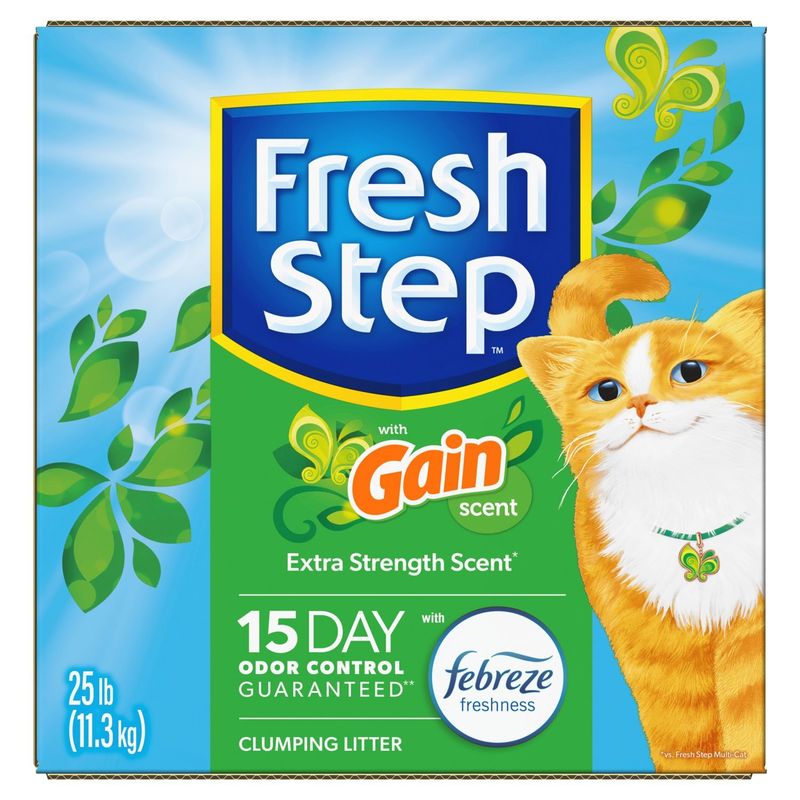 Fresh Step with Gain Scent Clumping Litter, 25 lb