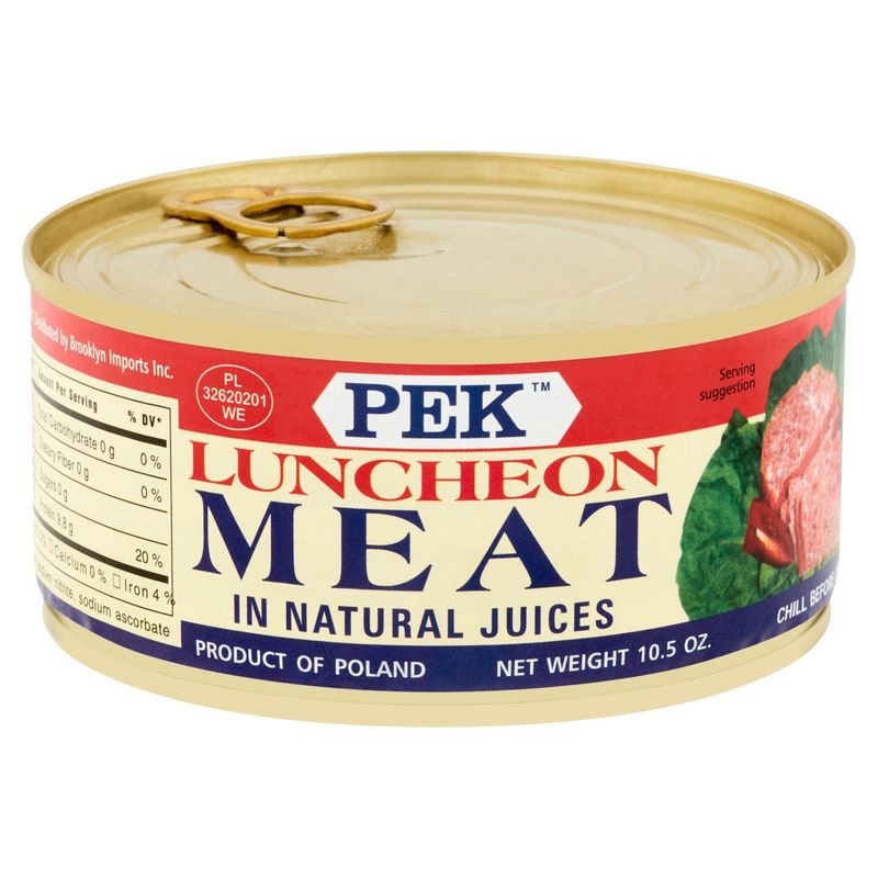 Pek Luncheon Meat in Natural Juices, 10.5 oz