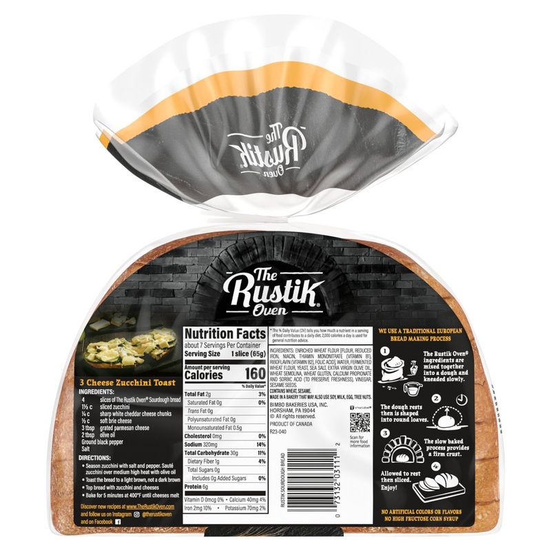 The Rustik Oven Sourdough Bread, 1 lb