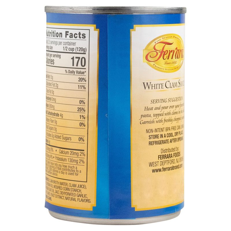Ferrara White Clam Sauce, 10.5 oz