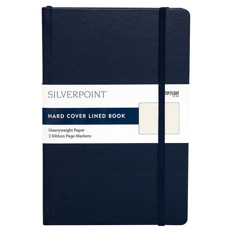 Top Flight Silverpoint Hard Cover Lined Book