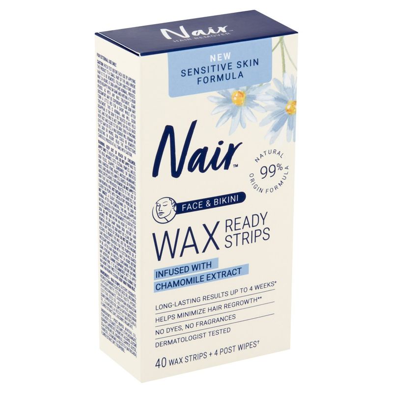 Nair Face &amp; Bikini Wax Strips + Post Wipes