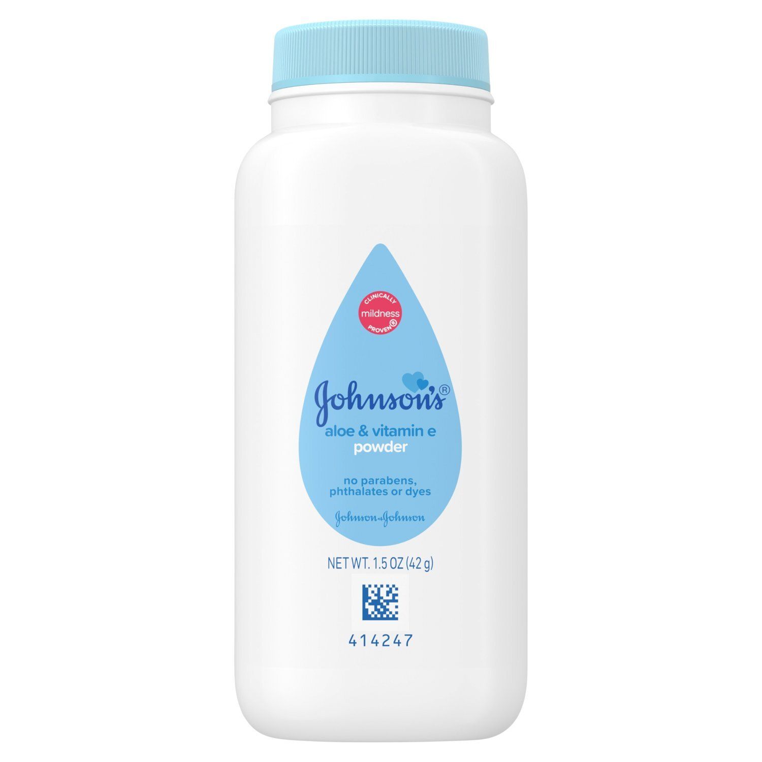 Johnson's Aloe &amp; Vitamin E Powder, 1.5 oz