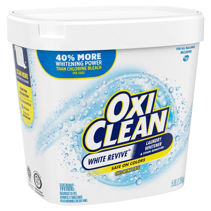 OxiClean White Revive Laundry Whitener &amp; Stain Remover, 5 lb